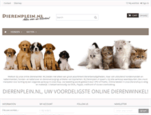 Tablet Screenshot of dierenplein.nl